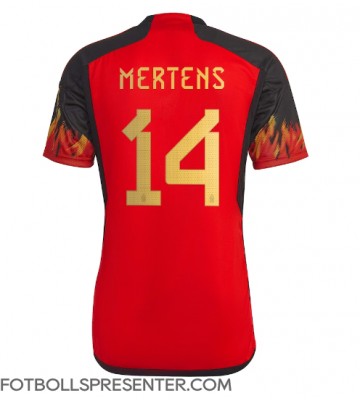 Belgien Dries Mertens #14 Hemma Matchtröja VM 2022 Kortärmad